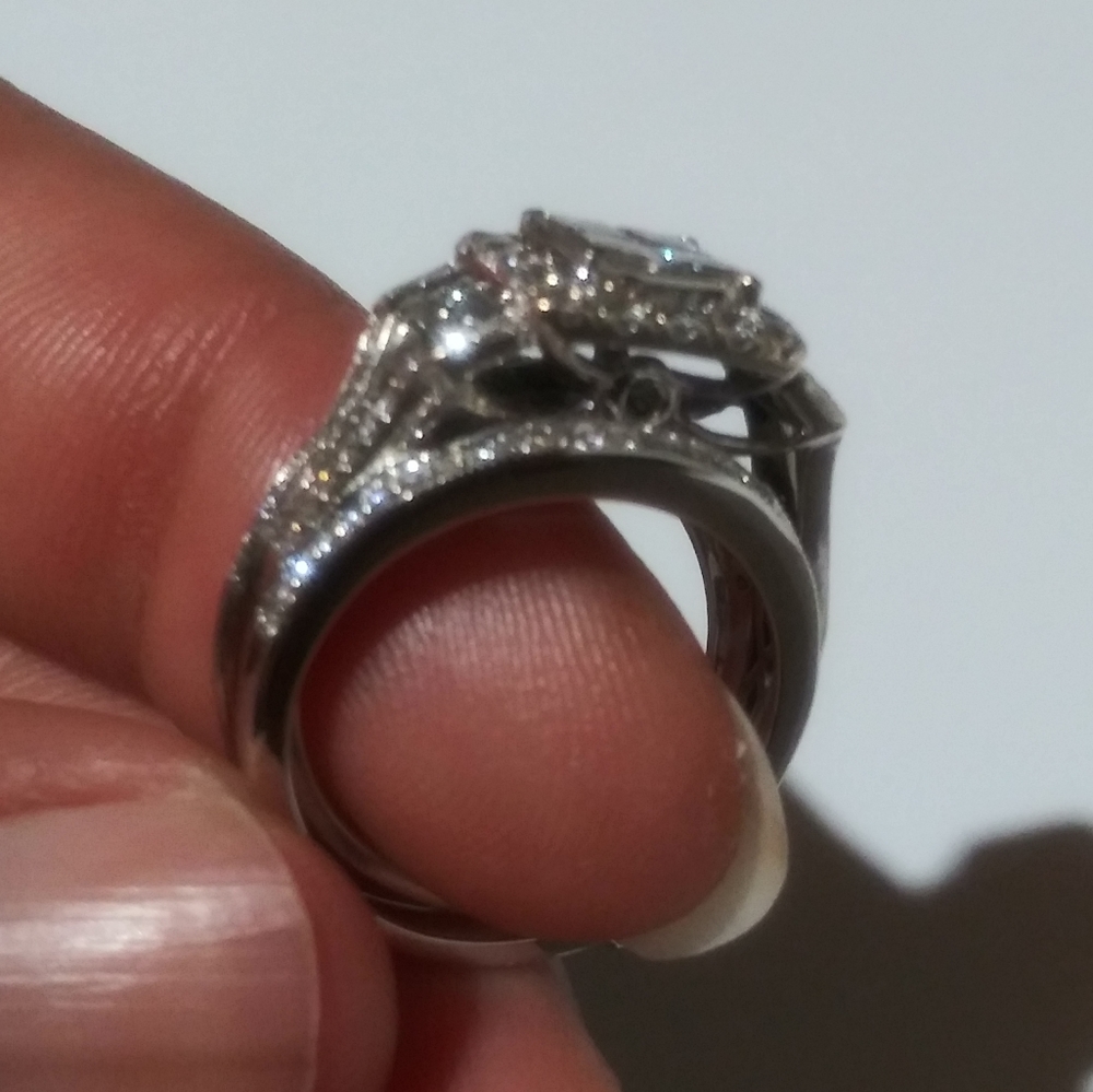 💎1.5 Carat Princess Cut Quad Diamond Bridal💎 - Picture 3 of 8